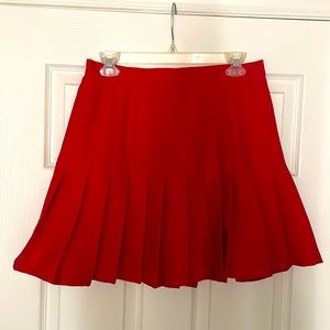 D’Allairds Vintage Red Pleated Skirt made in Canada